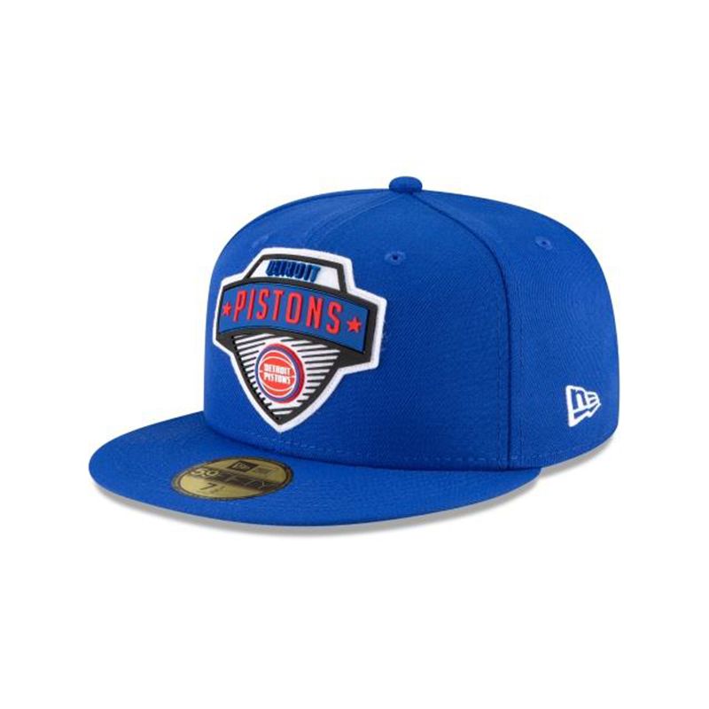 NBA Detroit Pistons Tip Off Edition 59Fifty Fitted (FHF5105) - Blue New Era Caps